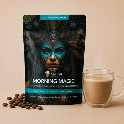 Morning Magic Mushroom Coffee - Mushroom Extract - Ancient Extracts