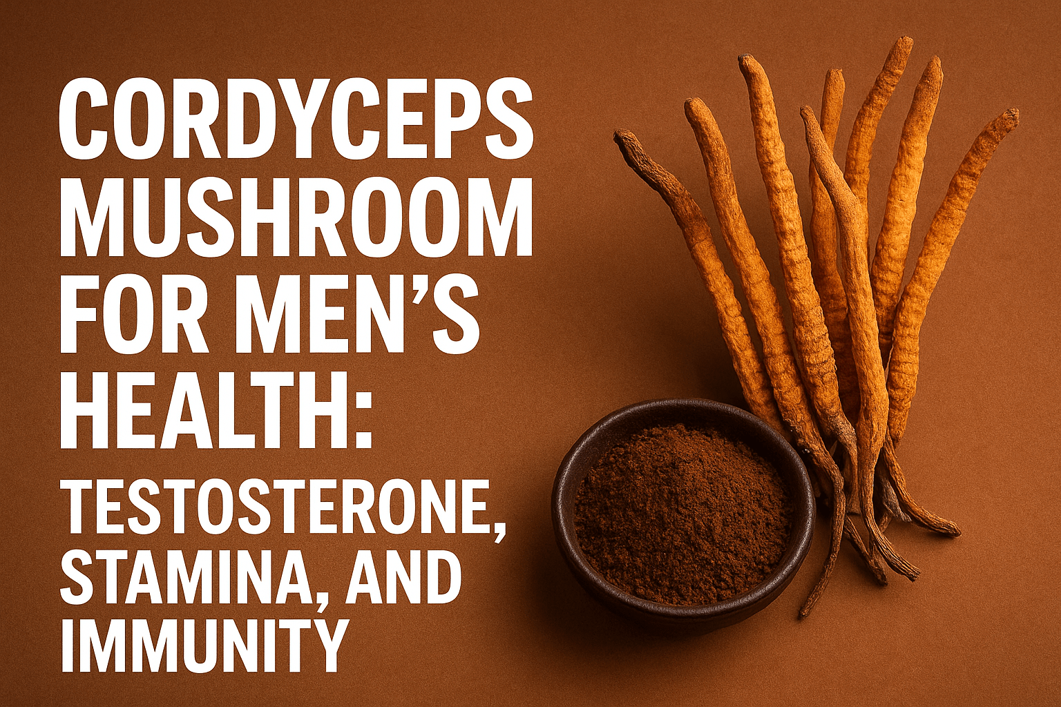 Cordyceps Mushroom for Men’s Health: Testosterone and Stamina, and Immunity