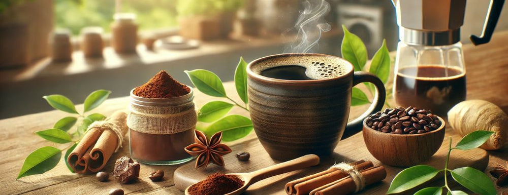 morning magic coffee and essential for drinking coffee