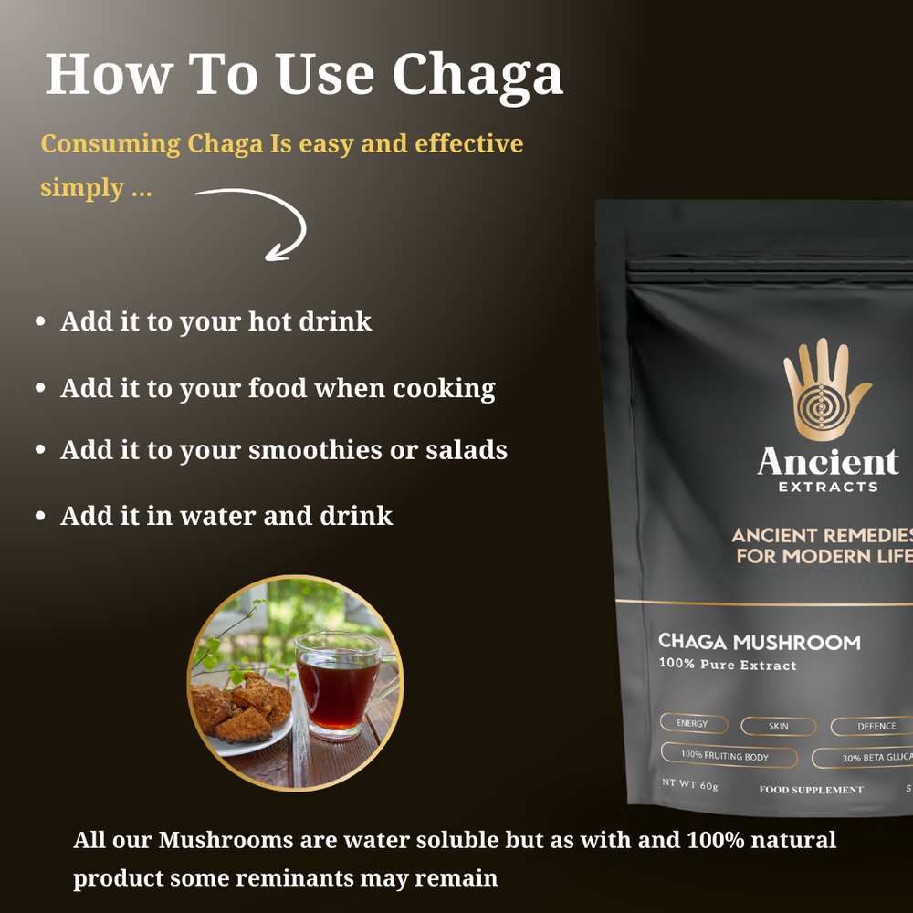 
                  
                    Organic Chaga Mushroom Extract Powder 30% Beta-glucan (60g)
                  
                