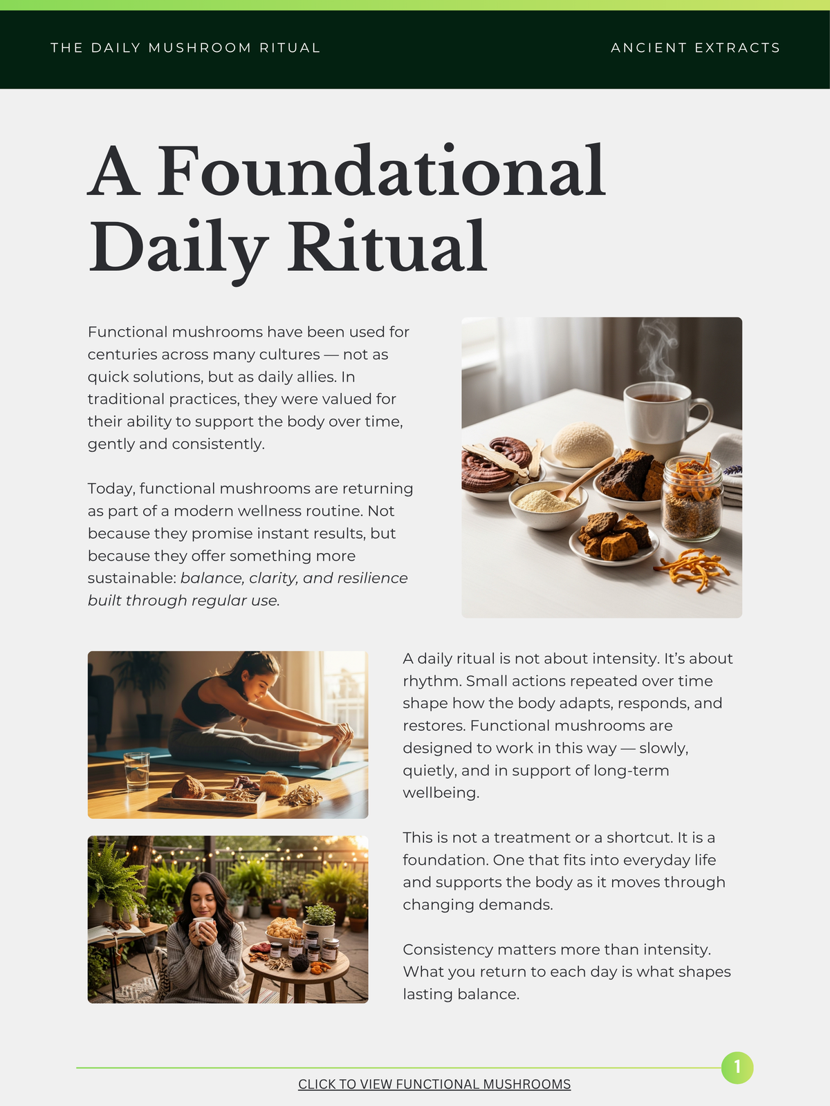 Daily Mushroom Ritual
