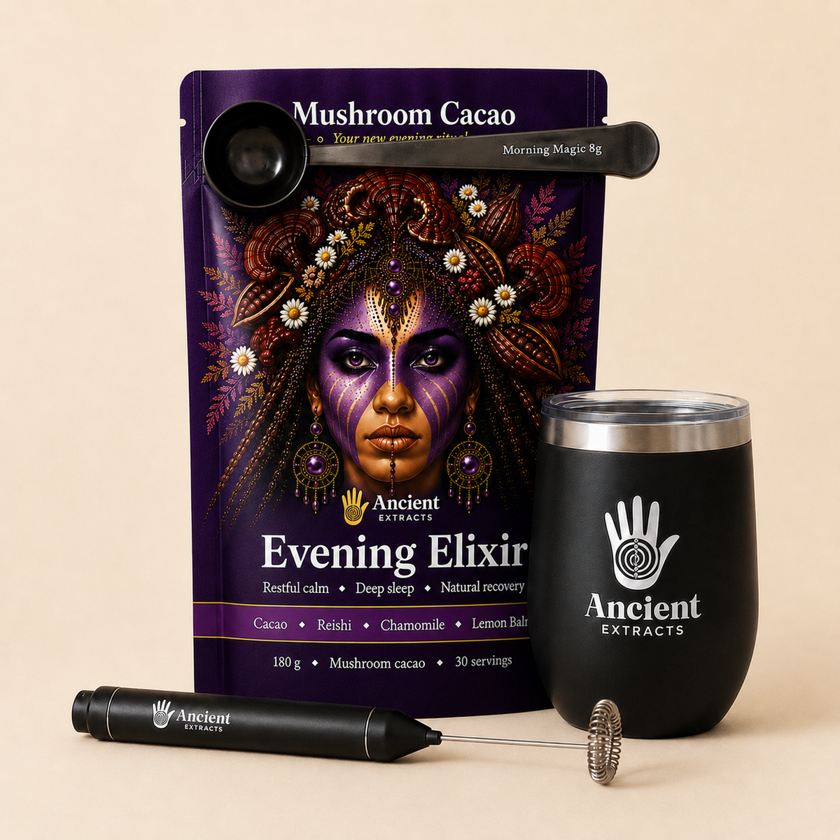 Evening Elixir Mushroom Cacao - Starter Kit