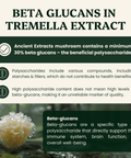 Tremella Mushroom Organic Extract - 30% Beta Glucans (60g) - Ancient Extracts