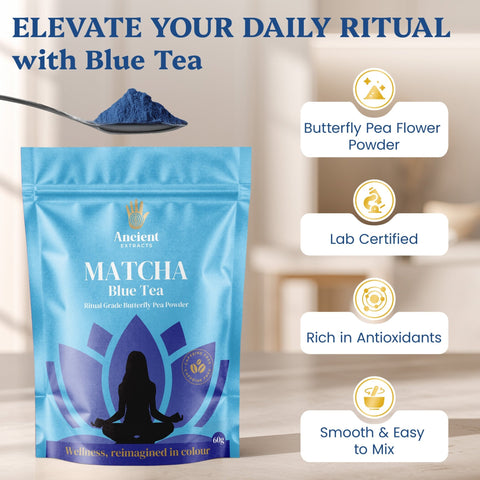 Ritual Grade Butterfly Pea Matcha Powder - Ancient Extracts