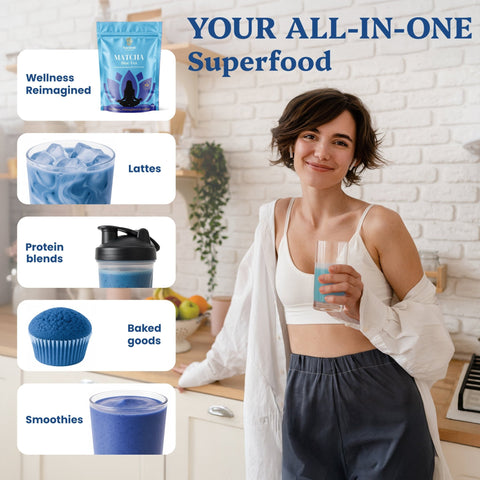 Ritual Grade Butterfly Pea Matcha Powder - Ancient Extracts