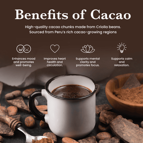 Ceremonial Grade Venezuelan Cacao Chunks - Nutrition support - Ancient Extracts