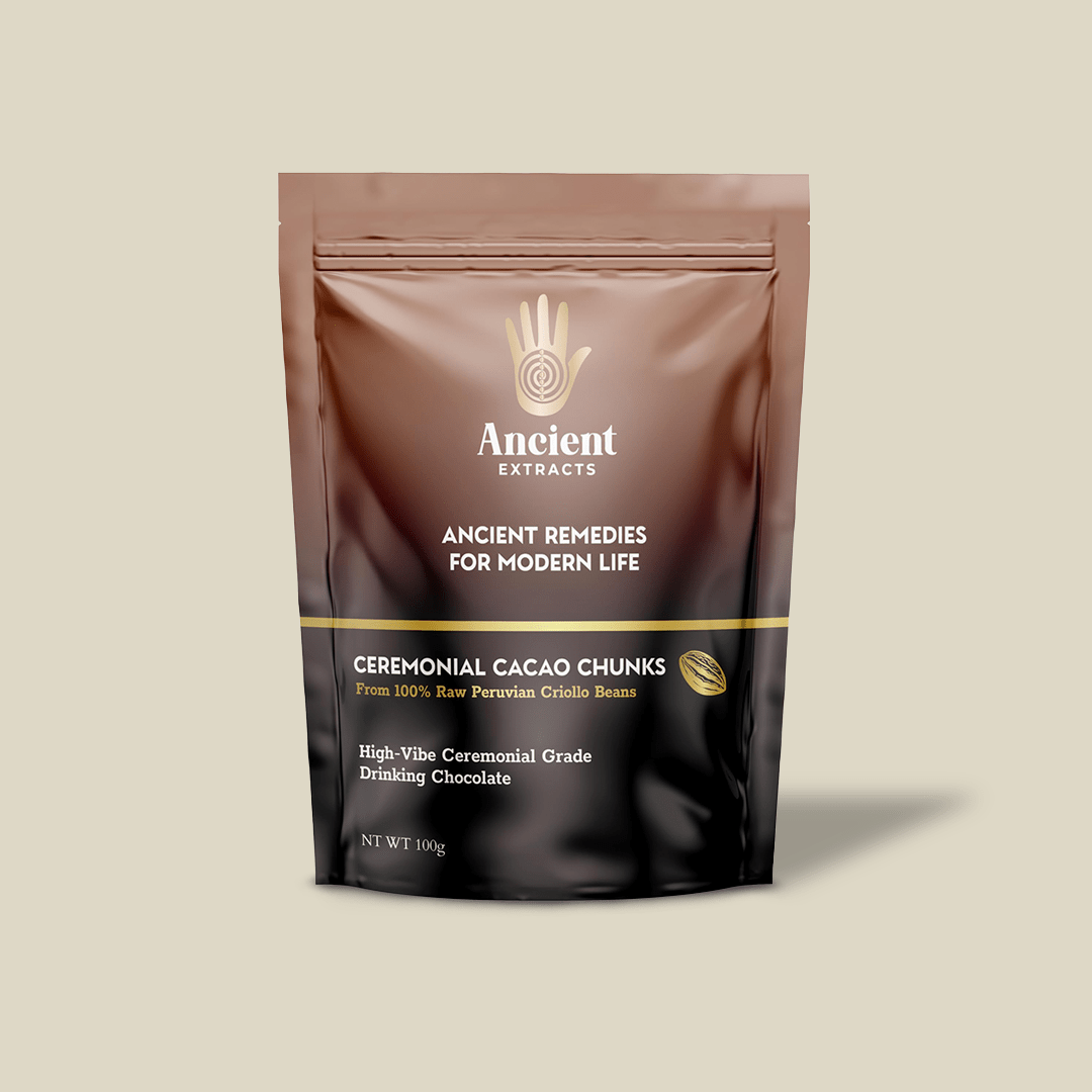 Ceremonial Grade Cacao Chunks - 100% Raw Criolla - 100g - Nutrition support - Ancient Extracts