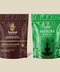 Ceremonial Pair - Matcha AAAA+ Grade & Cacao Chunks - 100% Pure Criollo - Nutrition support - Ancient Extracts