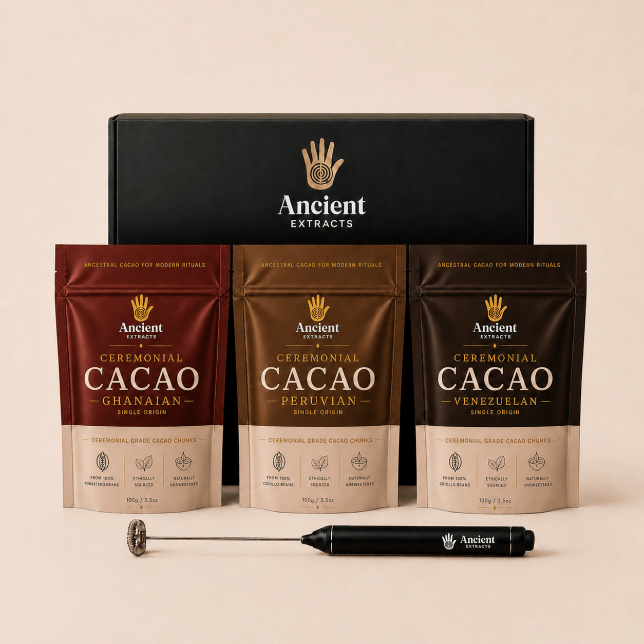 Ceremonial Grade Cacao Chunks Collection Box - Nutrition support - Ancient Extracts