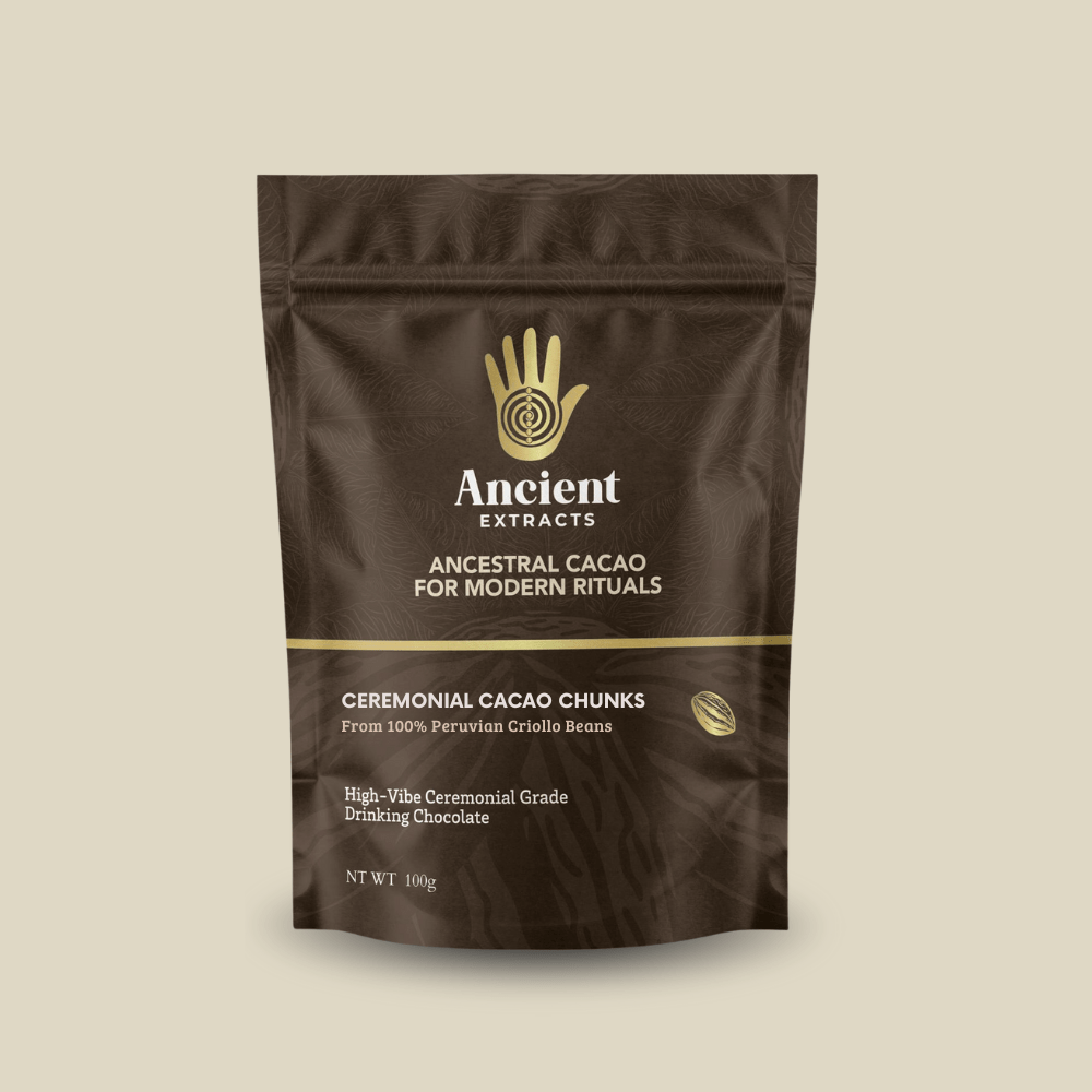 Ceremonial Grade Cacao Chunks - 100% Raw Criolla - 100g - Nutrition support - Ancient Extracts