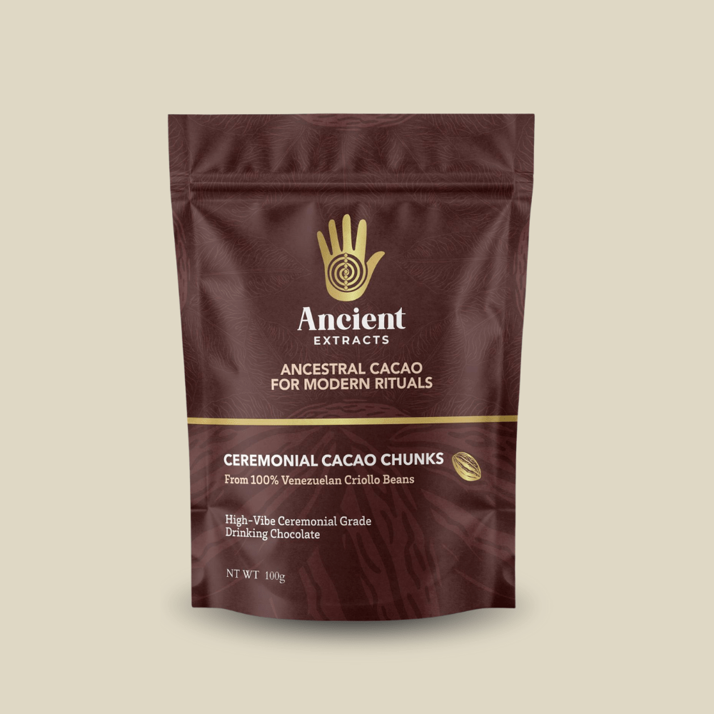 Ceremonial Grade Cacao Chunks - 100% Raw Criolla - 100g - Nutrition support - Ancient Extracts