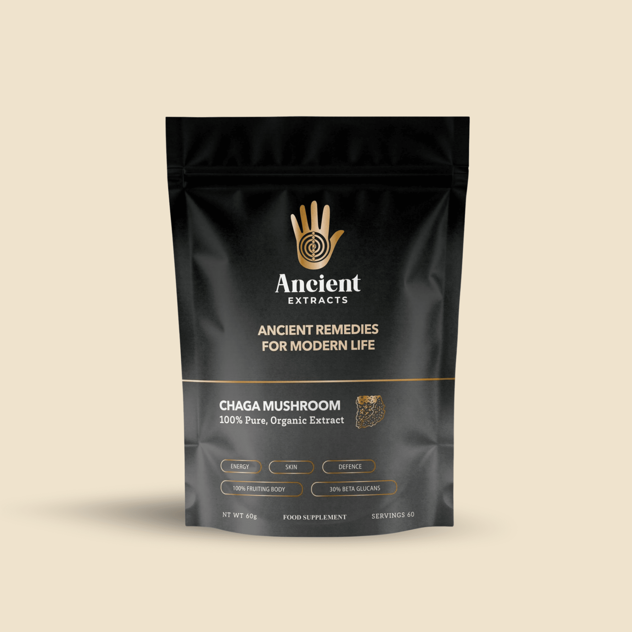 Chaga Mushroom Extract Powder - Mushroom Extract - Ancient Extracts