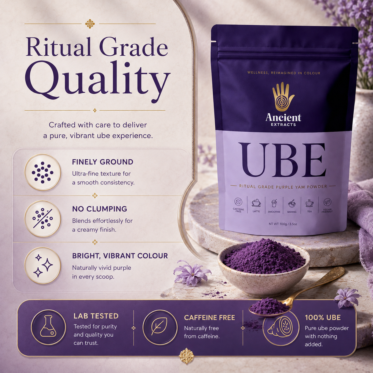 Ritual Grade Ube (Purple Yam) Powder