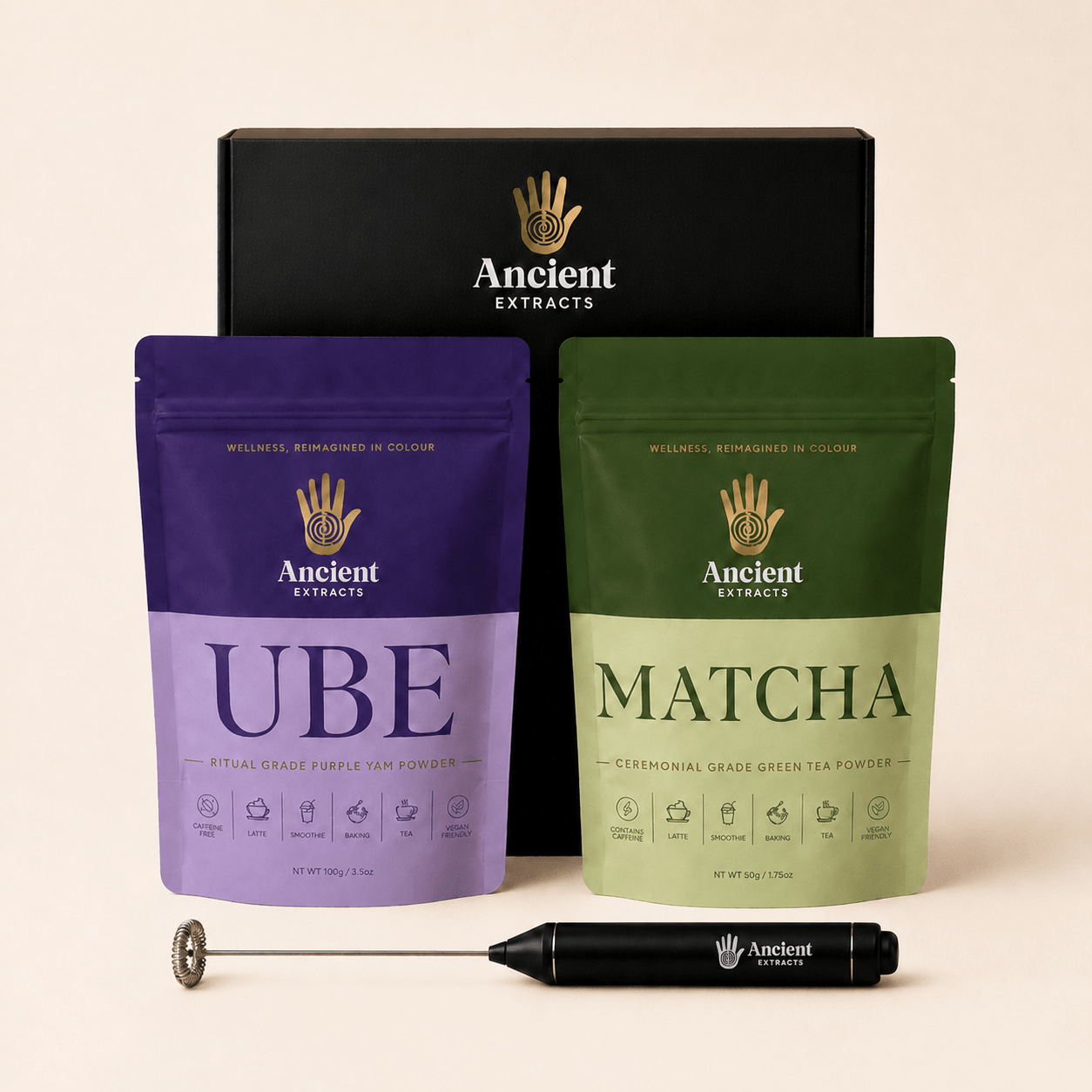 Indulgent Pair - Matcha & Ube - Nutrition support - Ancient Extracts