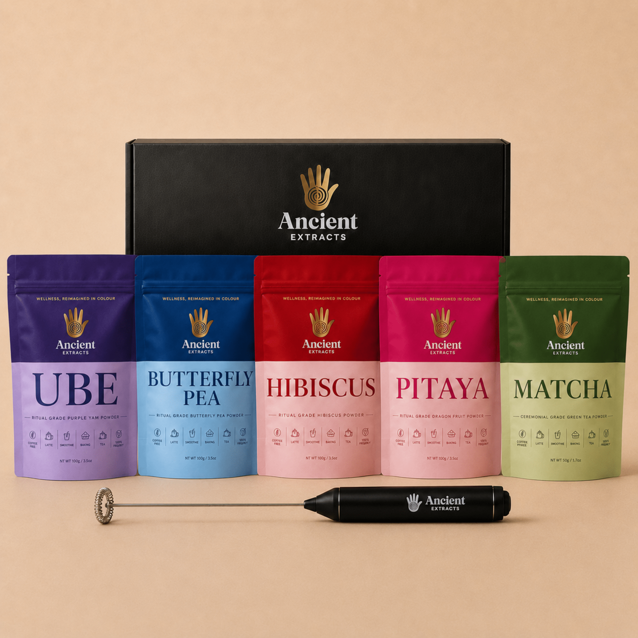 5 Coloured Matcha Collection Box - Ancient Extracts