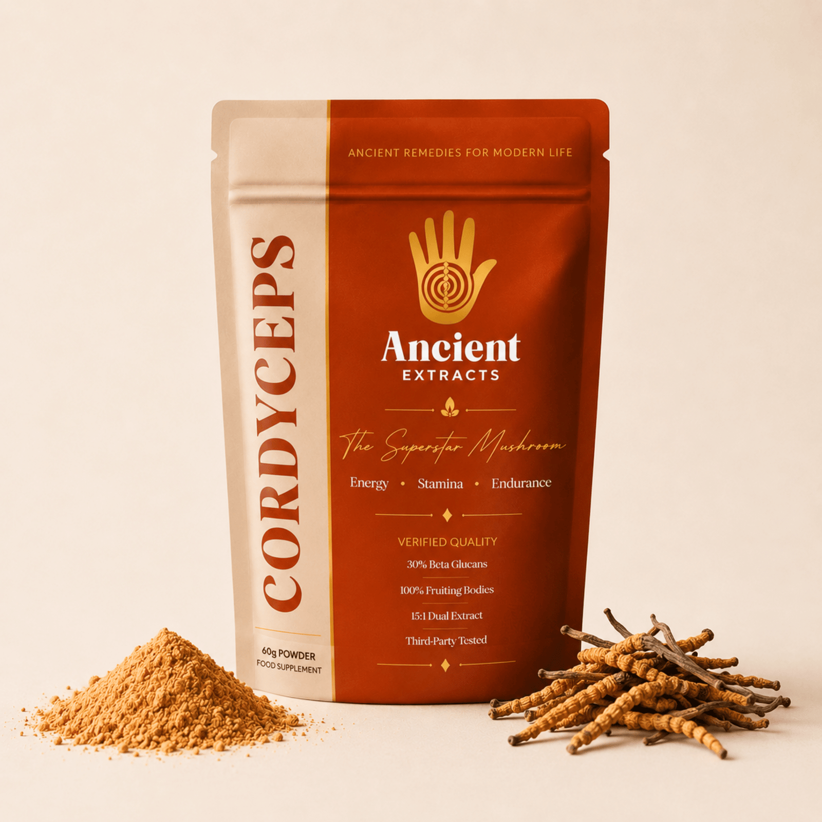 Ancient Extracts Cordyceps Mushroom Extract Powder