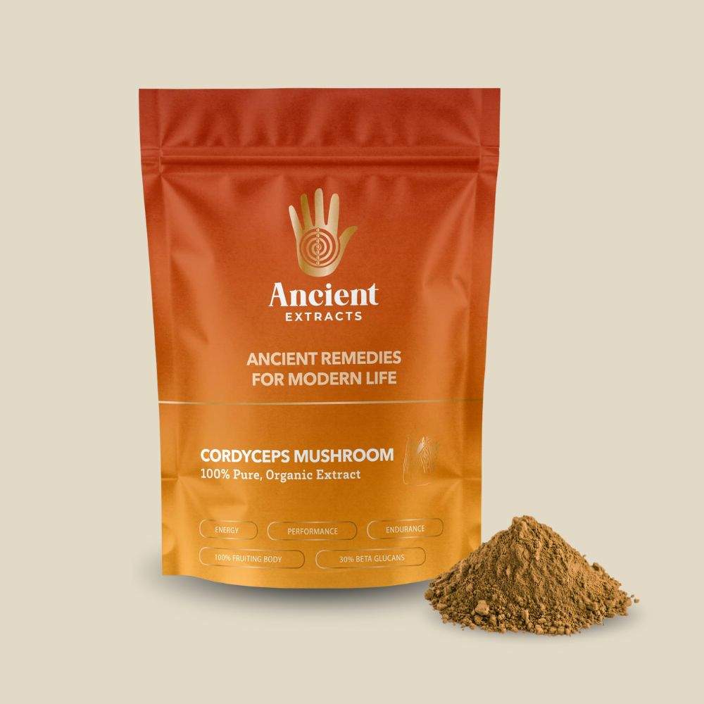 Cordyceps Mushroom Extract Powder - 30% Beta - glucan (60g) - Mushroom Extract - Ancient Extracts