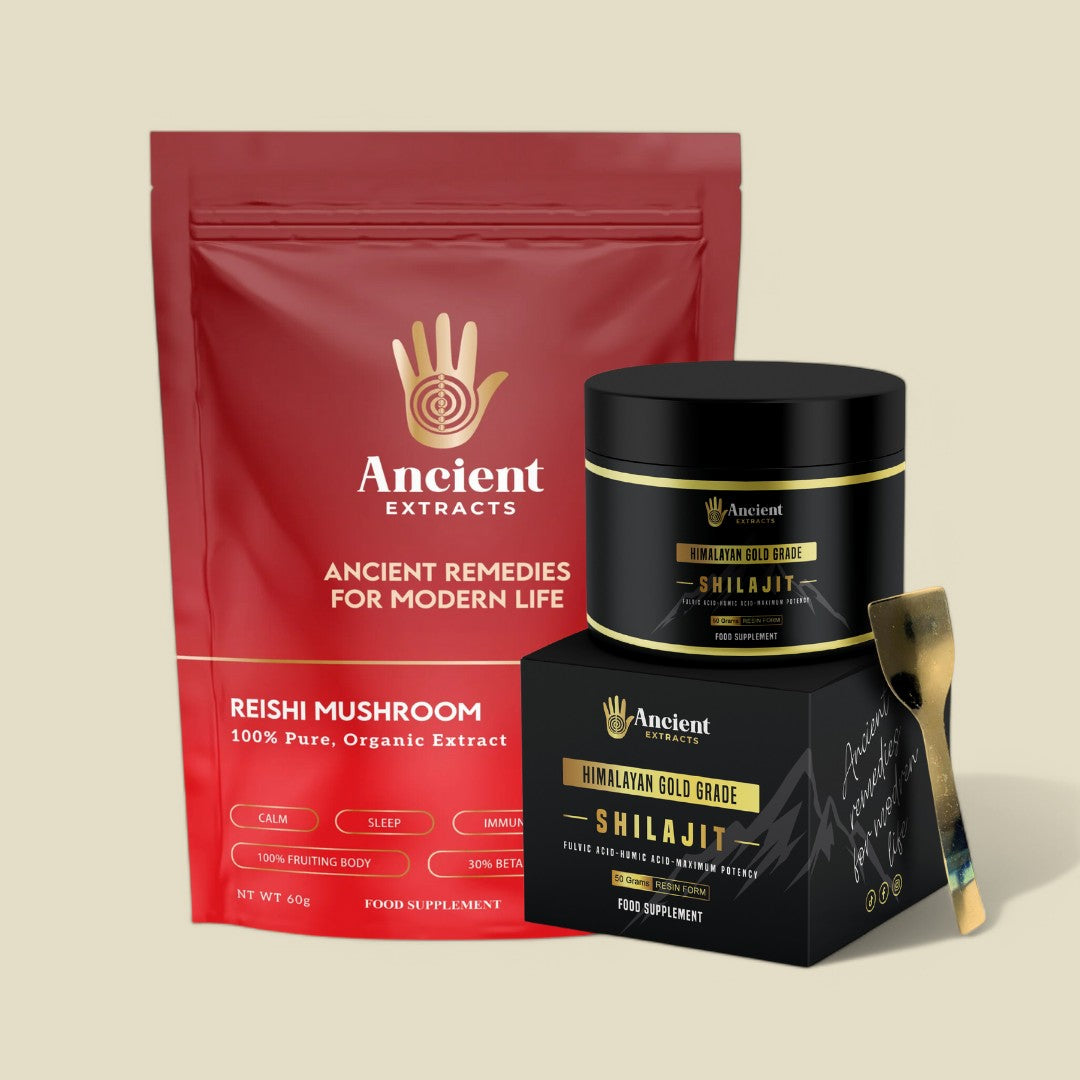 Detox Pair - Raw Shilajit Resin and Reishi Mushroom  Extract