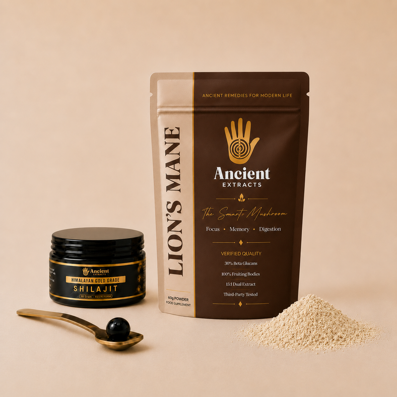 Digestive Reset Stack - Lion's Mane and Shilajit Resin