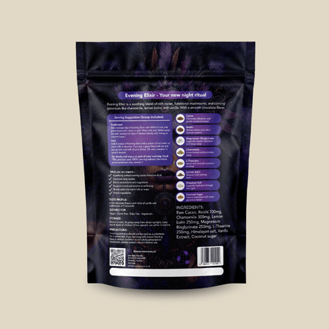 Evening Elixir Mushroom Cacao (240g) - Mushroom Extract - Ancient Extracts