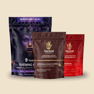 Sleep and Calm Stack, Evening Elixir, Cacao, Reishi