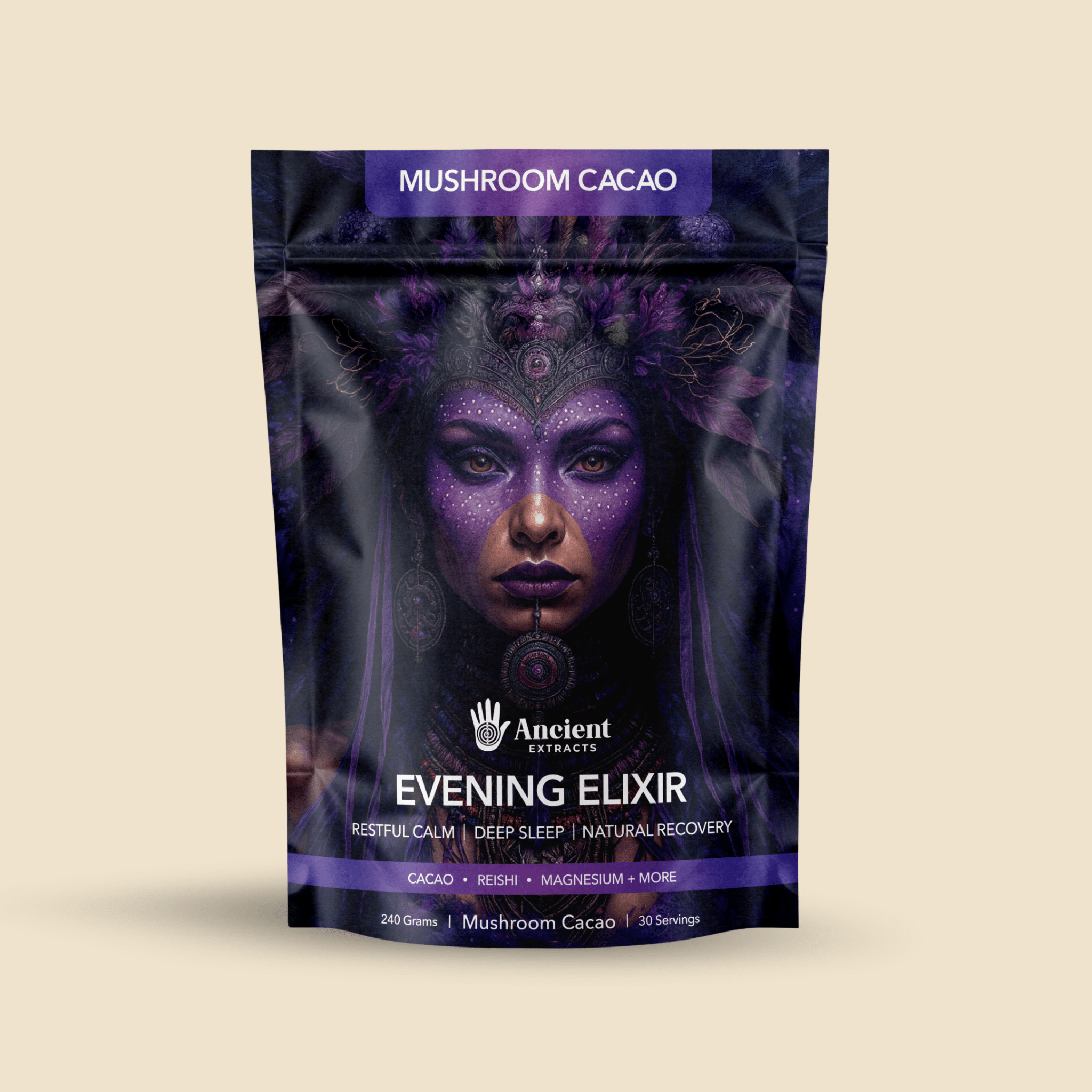 Evening Elixir Mushroom Cacao - Mushroom Extract - Ancient Extracts