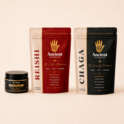 Immunity Stack - Reishi, Chaga and Shilajit Resin - bundles - Ancient Extracts