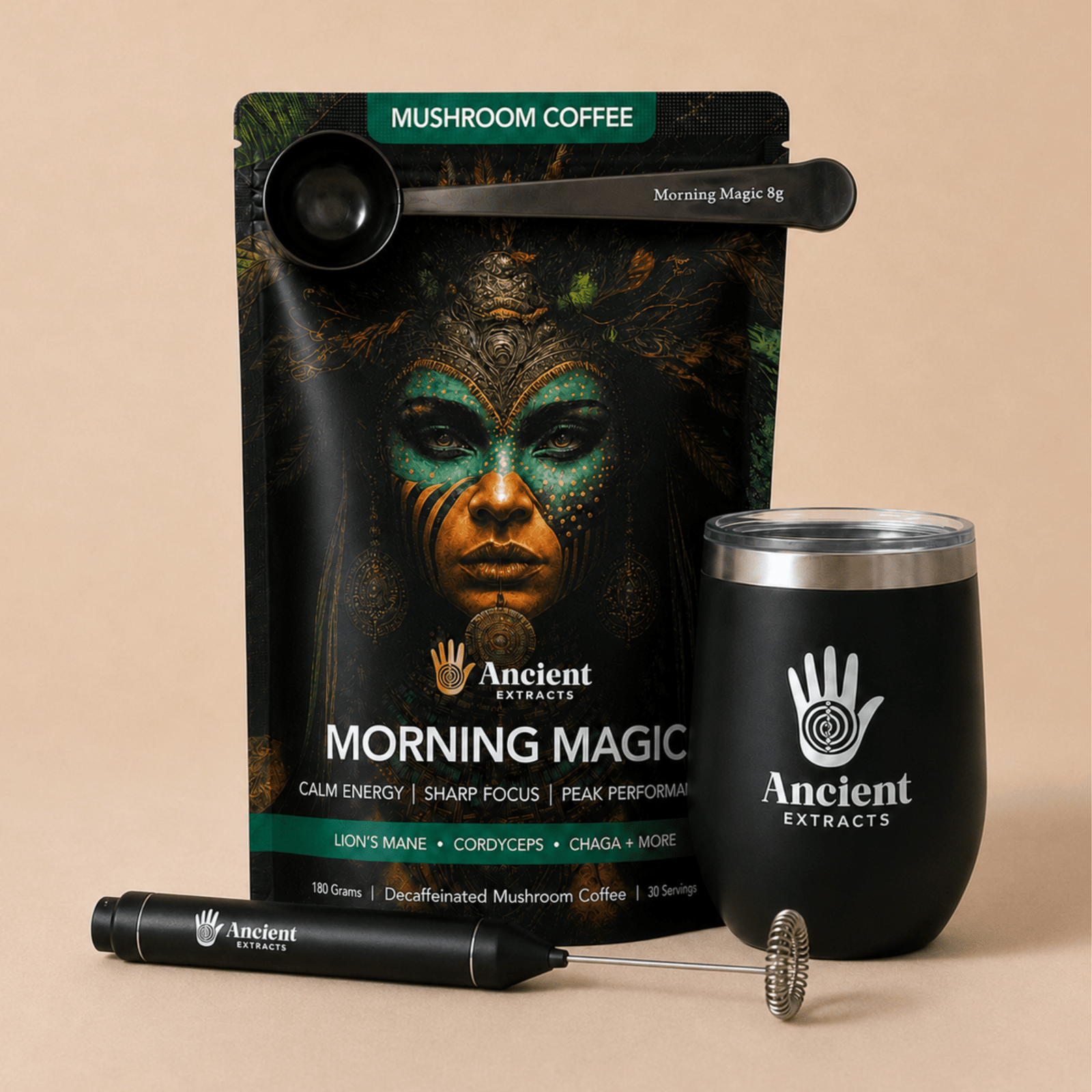 Morning Magic Mushroom Coffee - Starter Kit (Copy) - Mushroom Extract - Ancient Extracts