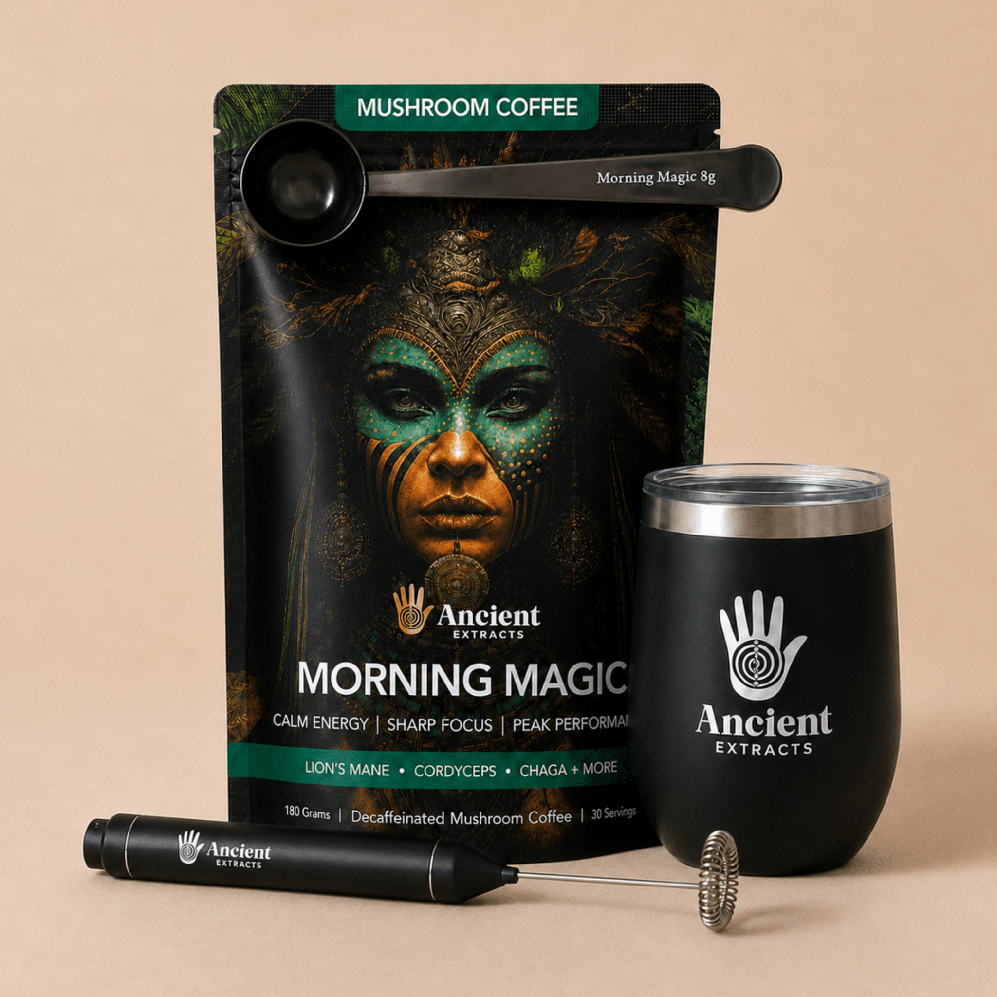Morning Magic Mushroom Coffee - Starter Kit (Copy) - Mushroom Extract - Ancient Extracts