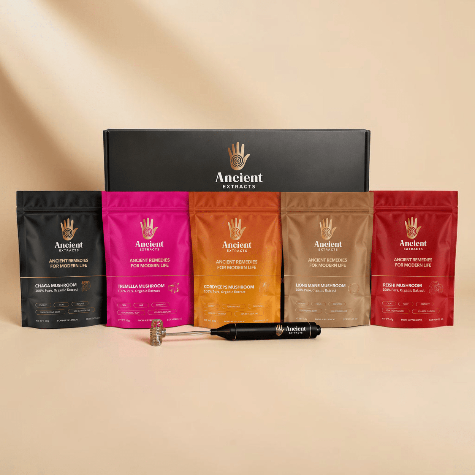 5 Mushroom Extracts Collection Box - Ancient Extracts
