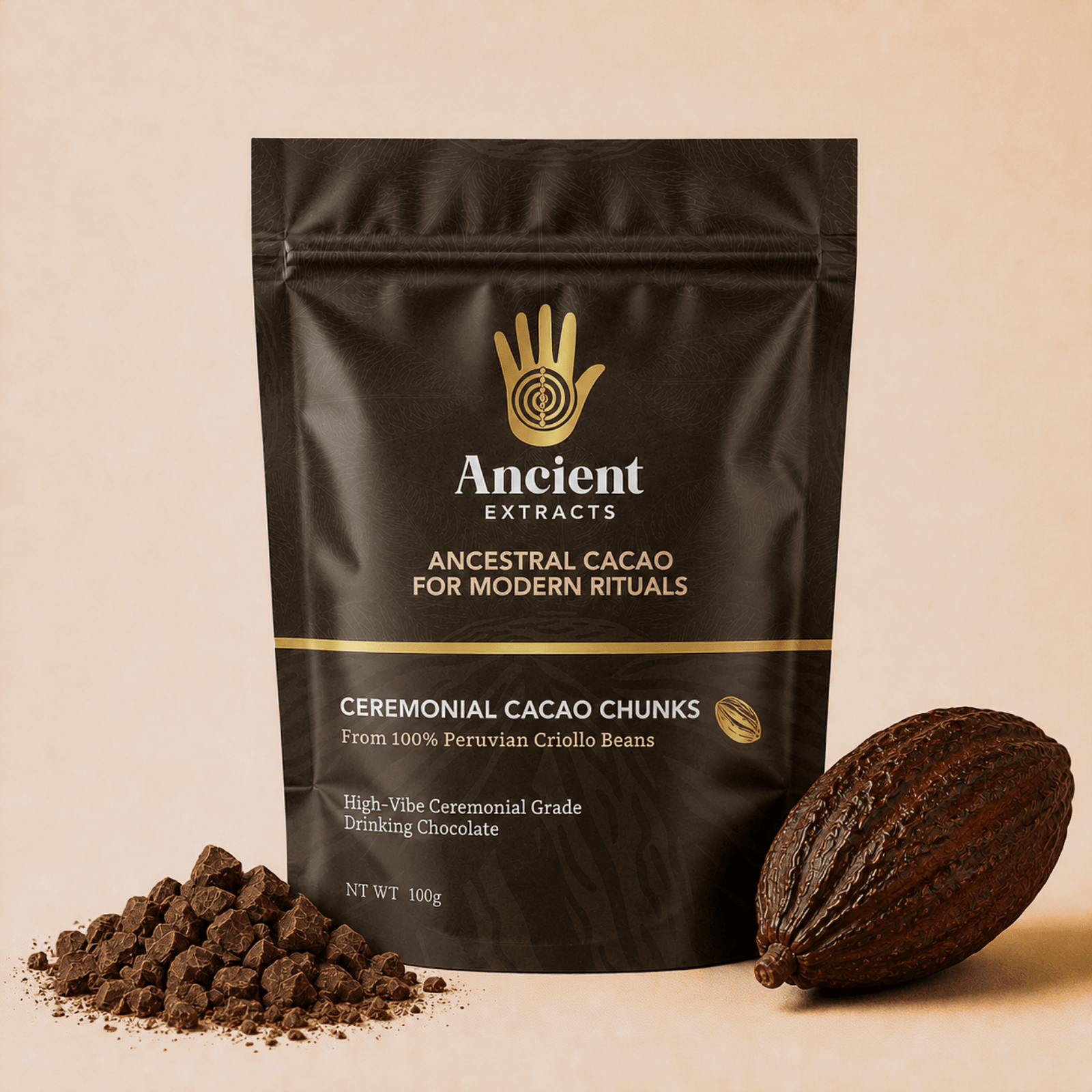 Ceremonial Grade Peruvian Cacao Chunks - Nutrition support - Ancient Extracts