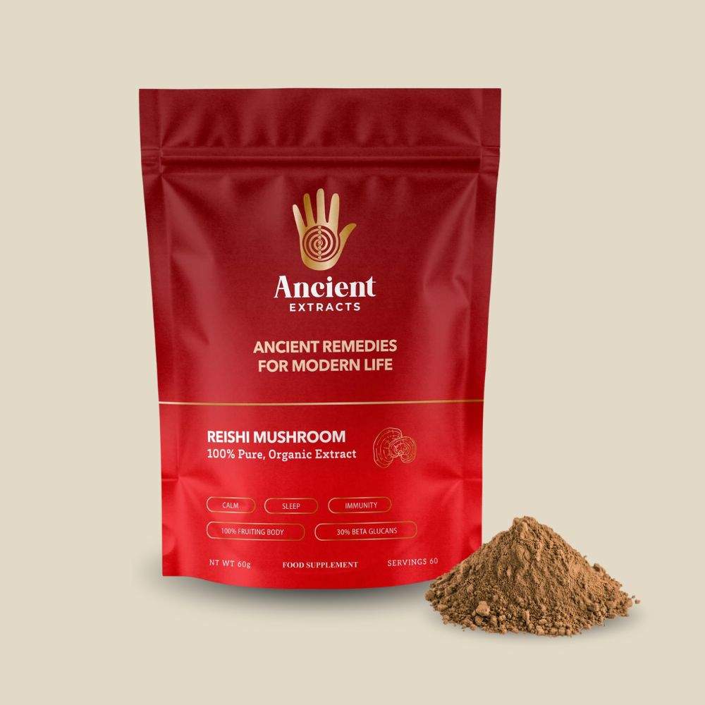 Reishi Mushroom Extract Powder - 30% Beta - glucan (60g) - Mushroom Extract - Ancient Extracts