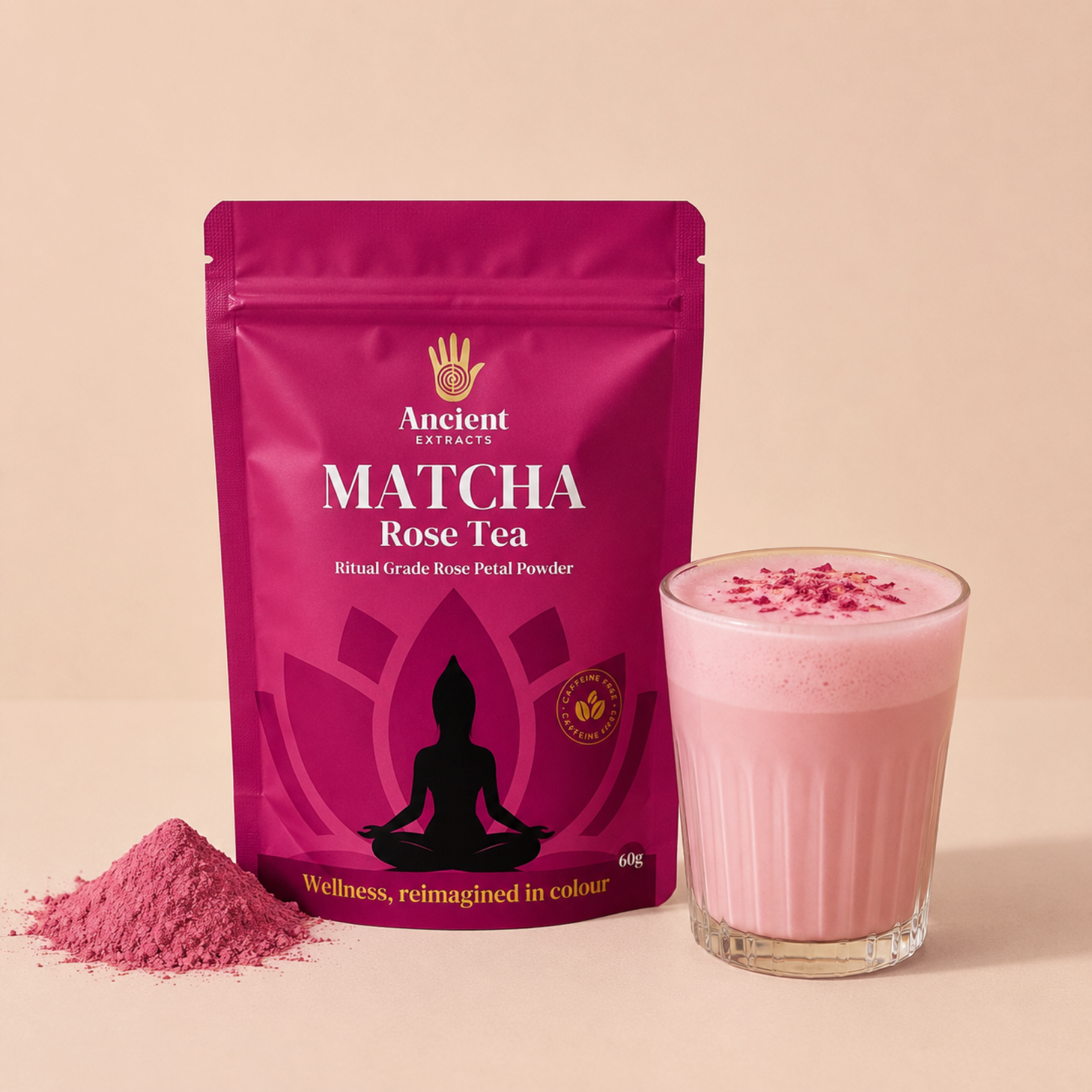 Ritual Grade Rose Petal Matcha Powder