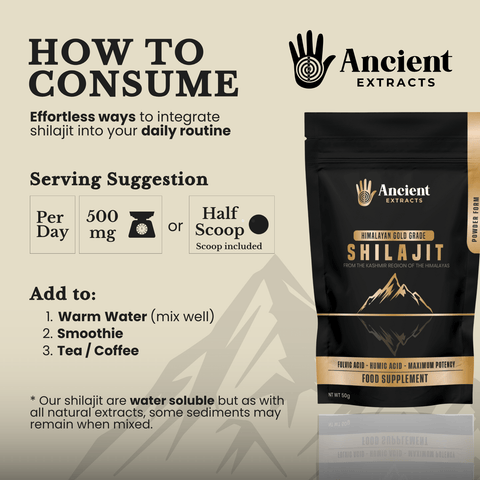 Shilajit Pair - Organic Resin and Powder - 80% Fulvic Acid - Ancient Extracts