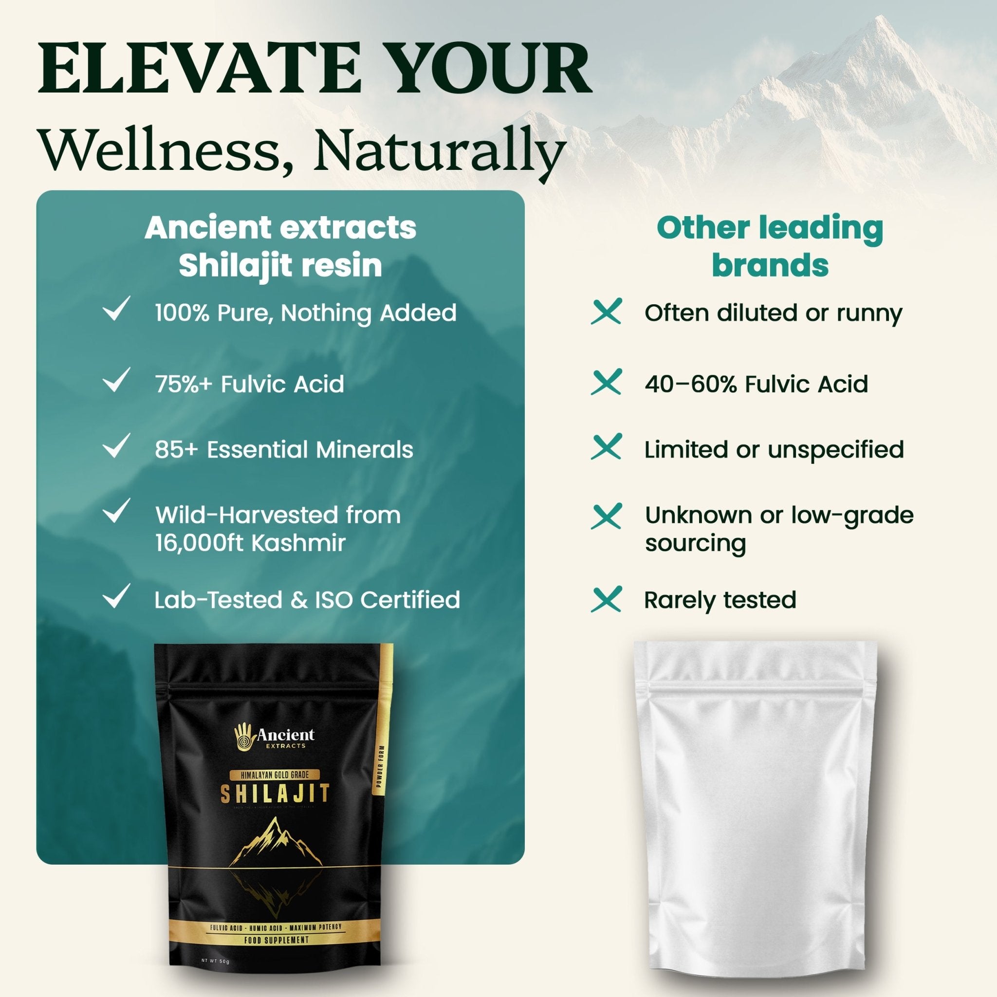 Shilajit Powder - Himalayan Gold Grade (50g) - Ancient Extracts