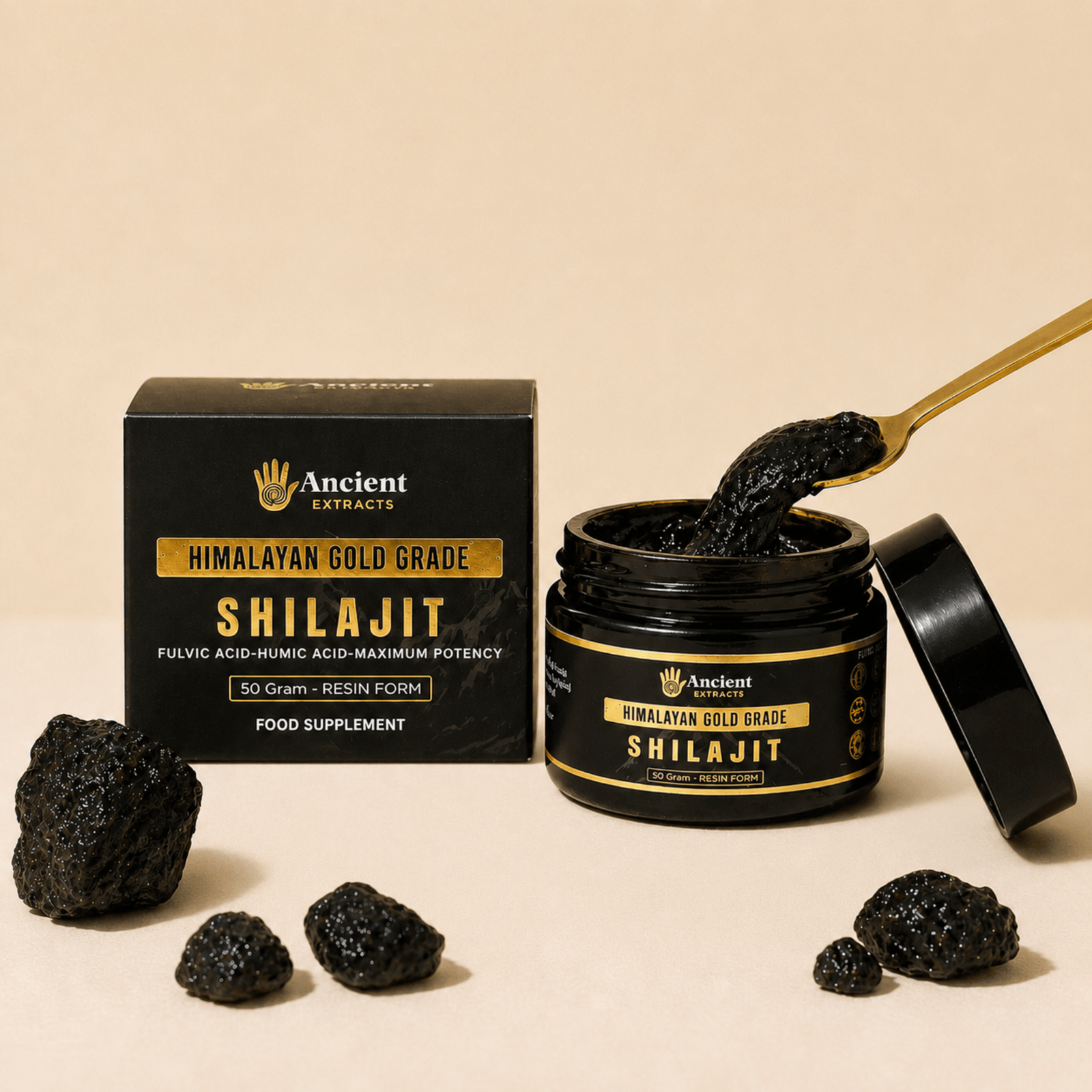 Shilajit Resin - Himalayan Gold Grade - Nutrition support - Ancient Extracts