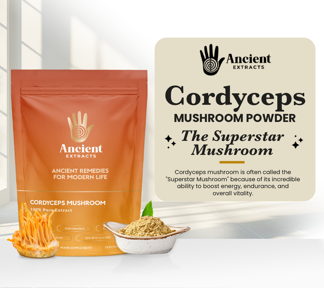 Cordyceps Mushroom Extract Powder - 30% Beta-glucan (60g)
