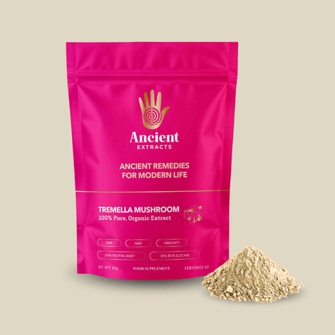 Tremella Mushroom Organic Extract - 30% Beta Glucans (60g) - Ancient Extracts