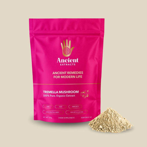 Tremella Mushroom Organic Extract - 30% Beta Glucans (60g) - Ancient Extracts