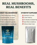 Turkey Tail For Pets - Veterinarian formulated for Dogs and Cats - Mushroom Extract - Ancient Extracts