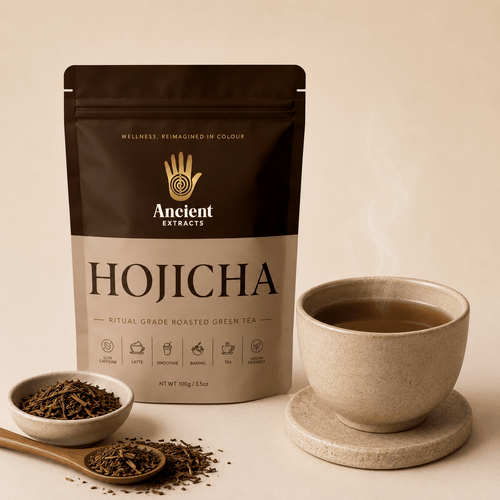 Hojicha Powder Made from Roasted Japanese Green Tea by Ancient Extracts