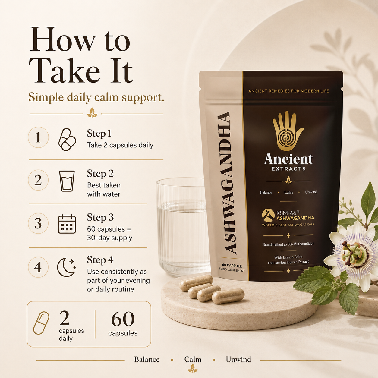 Ashwagandha Capsules with KSM-66®