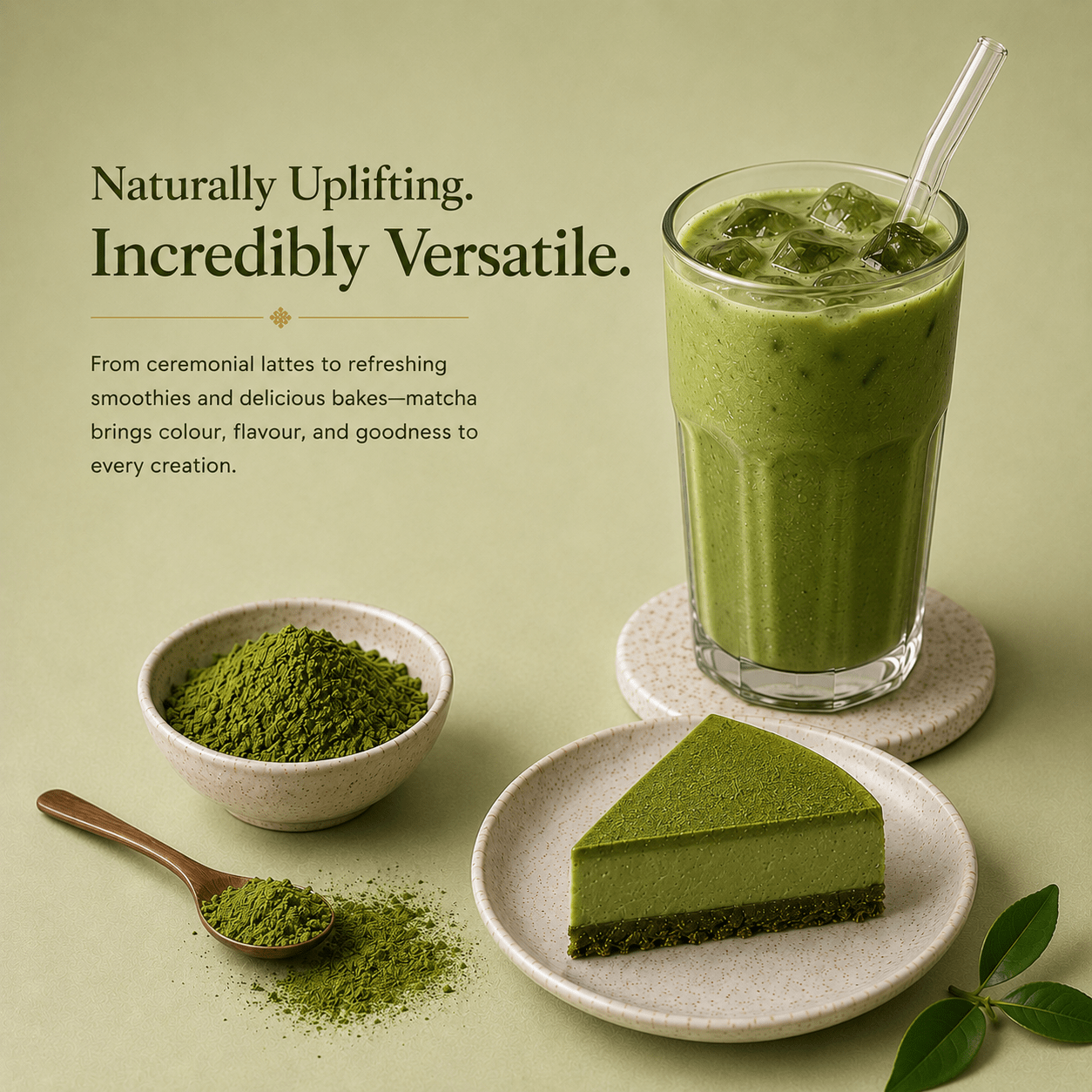 Japanese Matcha Powder for Hot and Iced Drinks