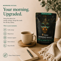 Morning Magic Decaf Mushroom Coffee (Starter Kit) - Mushroom Extract - Ancient Extracts