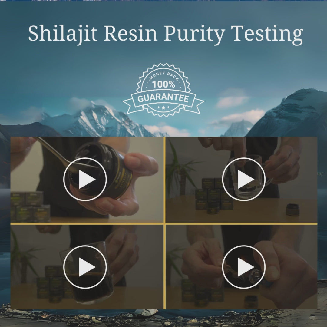 
                  
                    Load and play video in Gallery viewer, Organic Purified Himalayan Shilajit Resin Superfood (50g)
                  
                