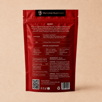 Reishi Mushroom Extract Powder Packaging and Directions