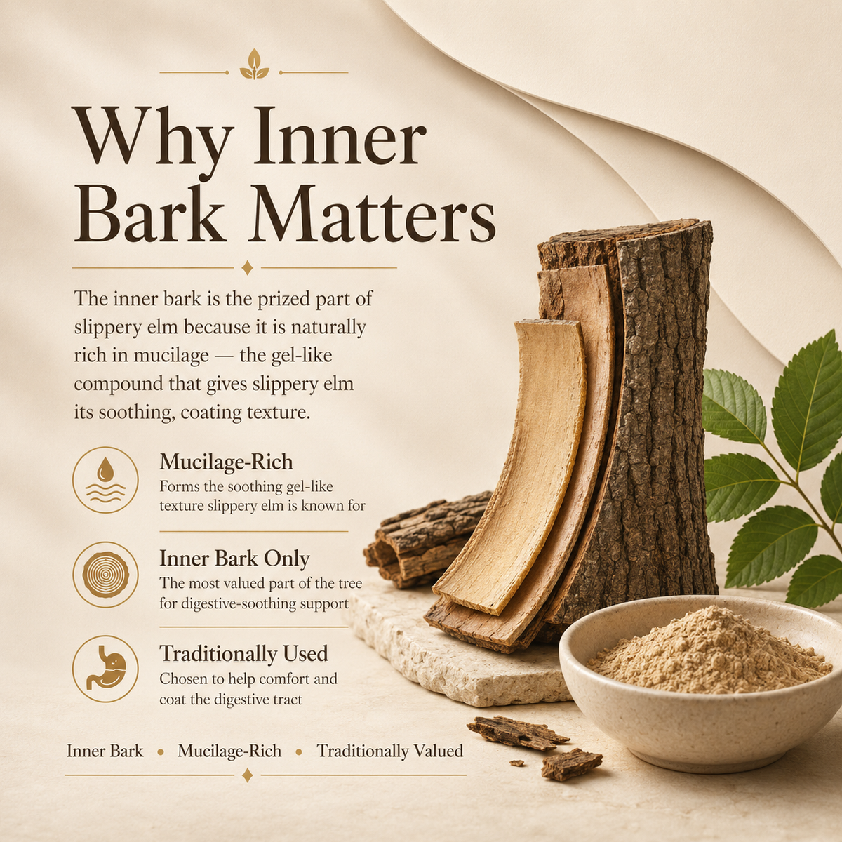 Slippery Elm Bark Powder