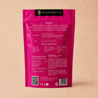 Tremella powder pouch back label with product information