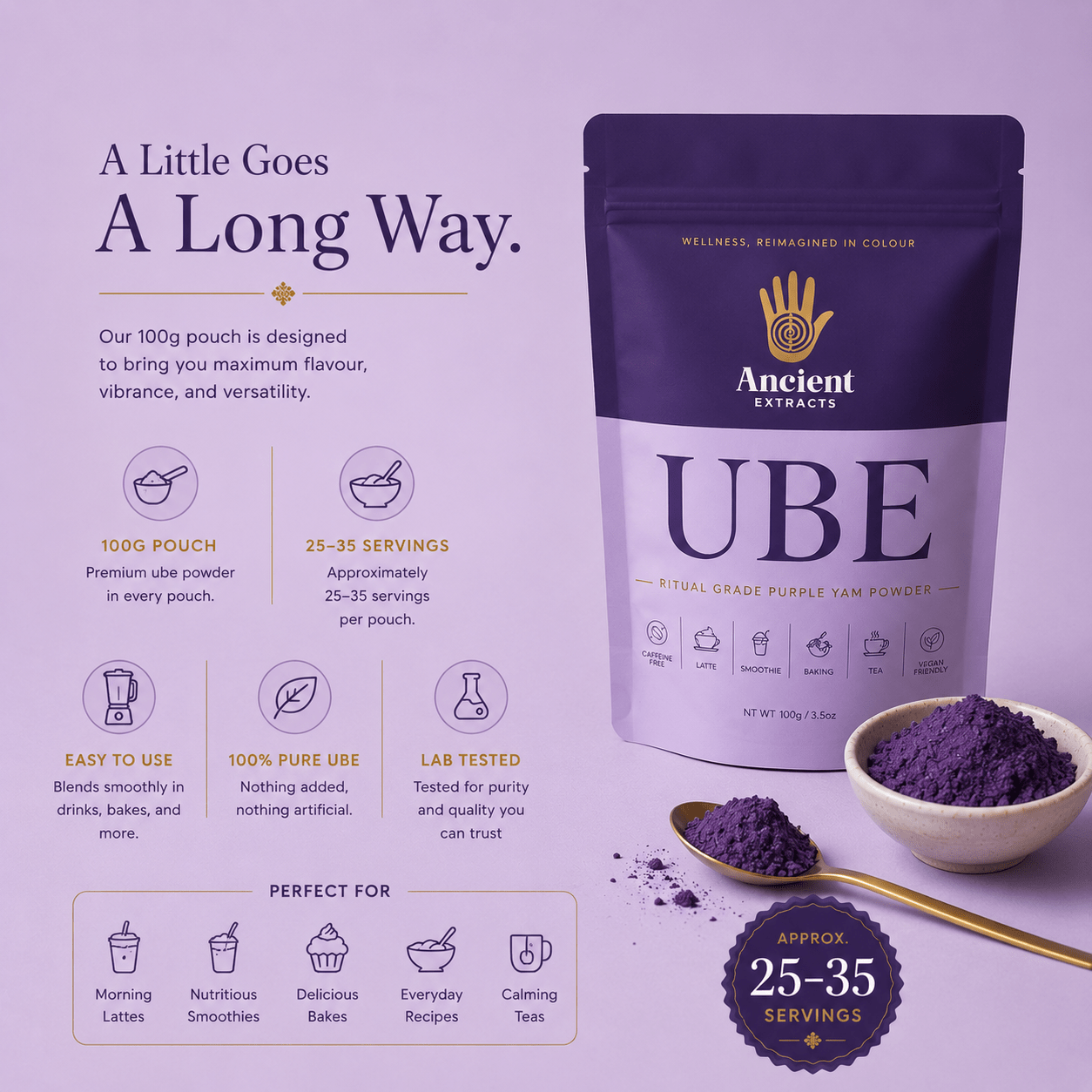 Ritual Grade Ube Matcha Powder - Ancient Extracts