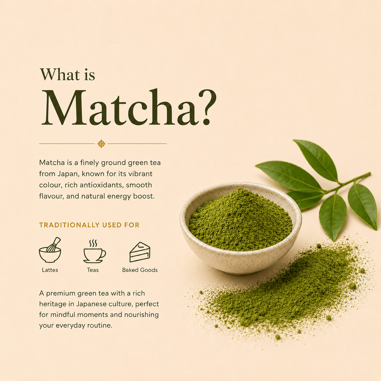Vibrant Green Japanese Matcha Powder